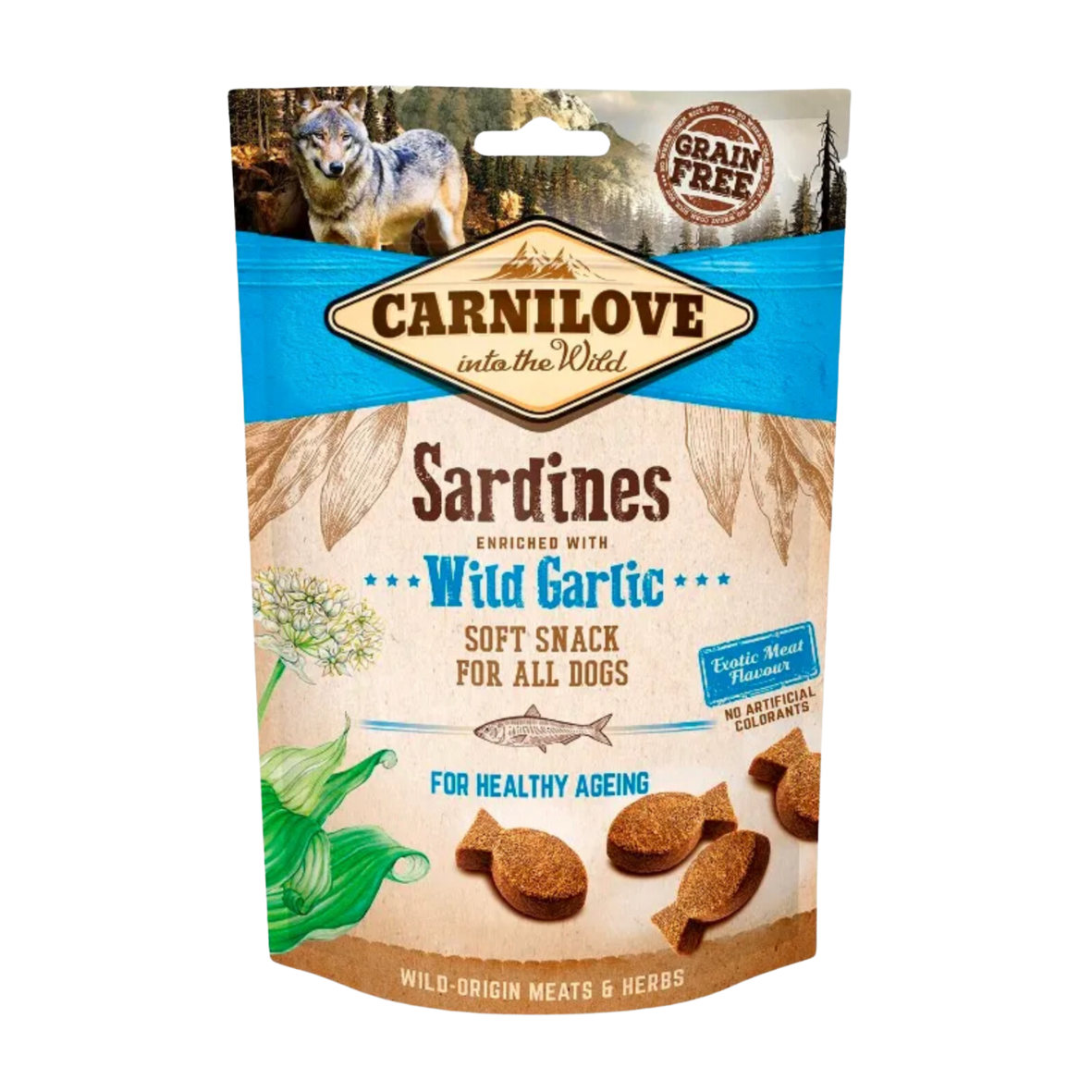 Carnilove Soft Snack Sardines met knoflook
