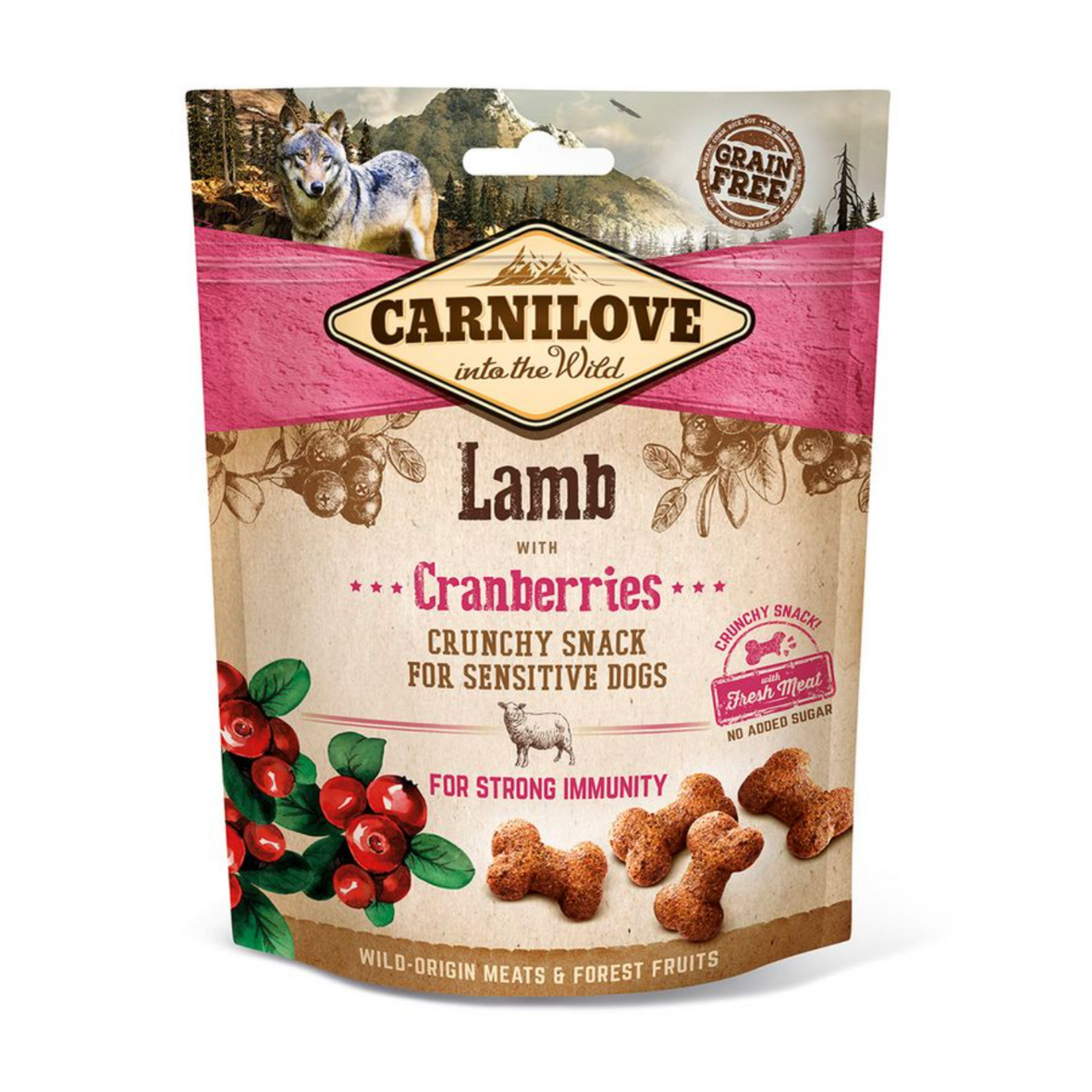 Carnilove Crunchy Snack Lam en Cranberries