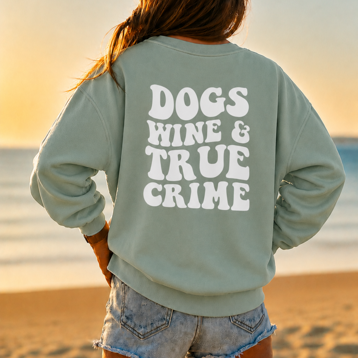 Sweater Dogs and wine