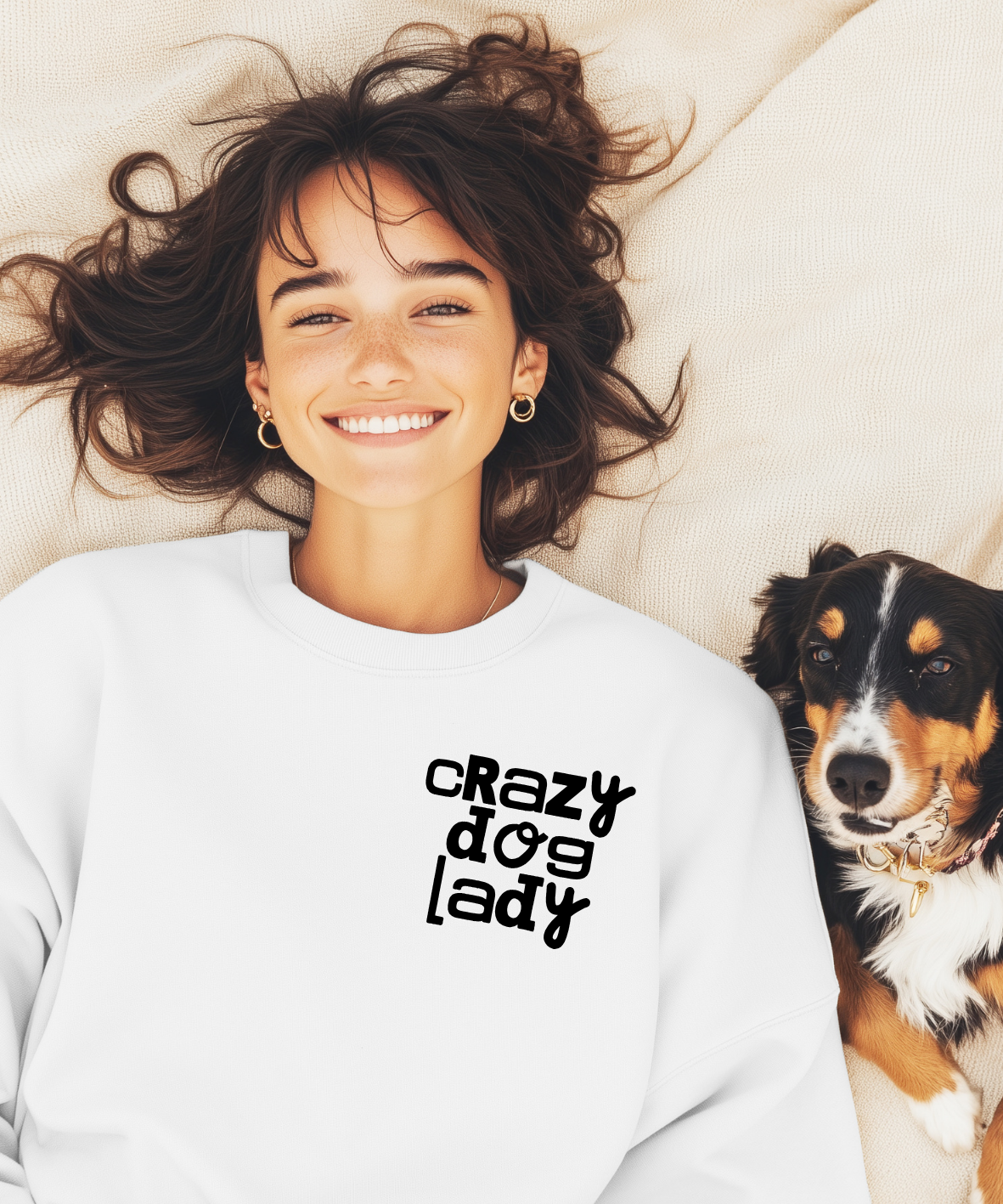 DIY iron-on print Crazy dog lady