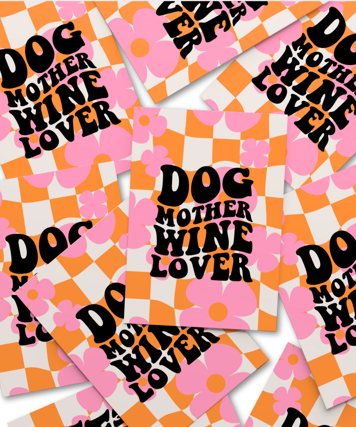 Kaart Dog mother wine lover