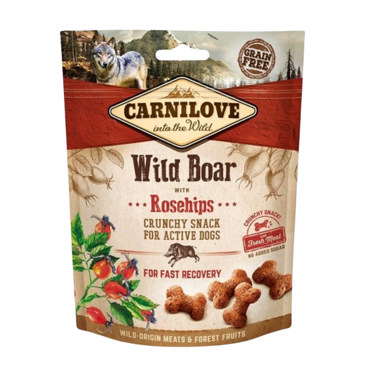Carnilove Crunchy Snack Wildzwijn met Rozenbottels