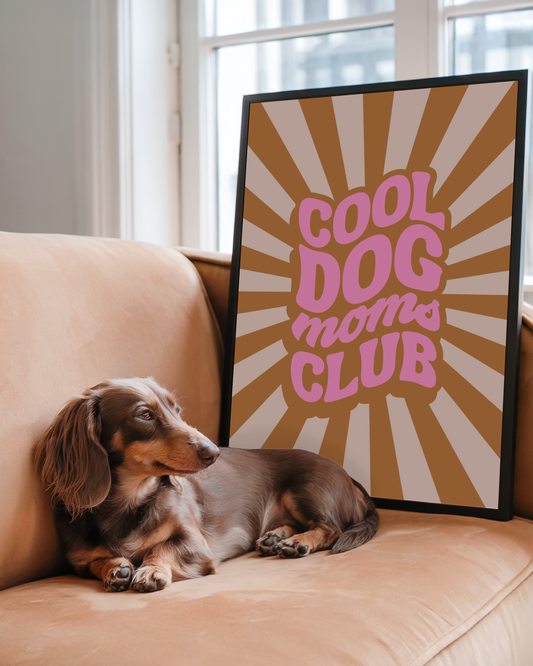 Poster Cool dog moms club