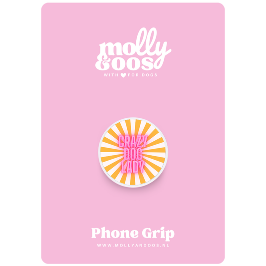Phone grip Crazy dog lady