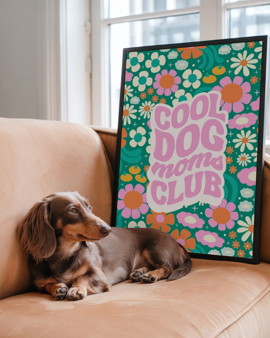 Poster Cool dog moms club