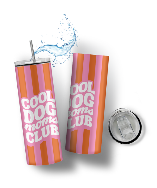 Tumbler Cool dog moms club PINK