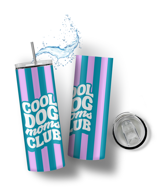 Tumbler Cool dog moms club BLUE