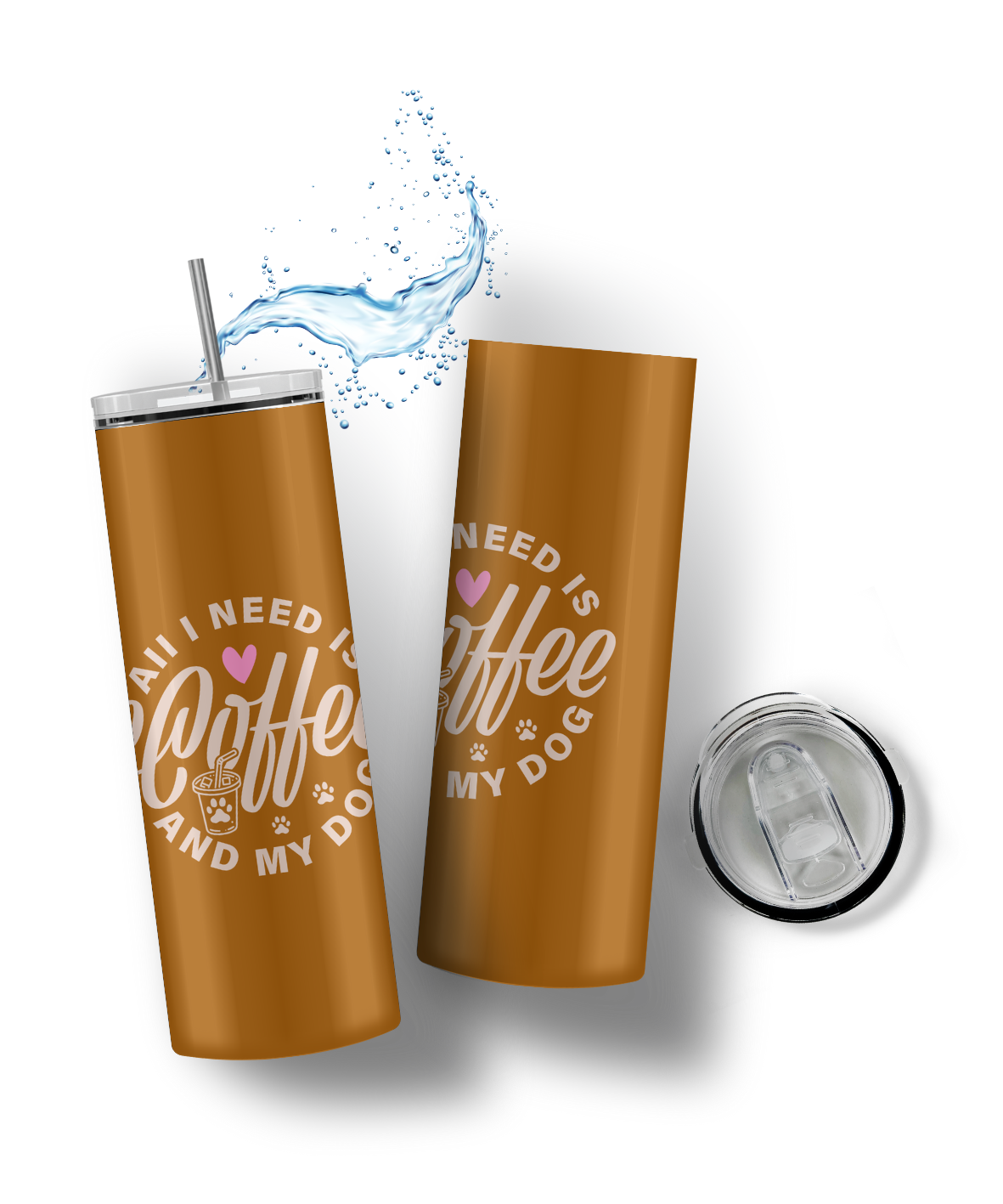 Tumbler Coffee and my dog