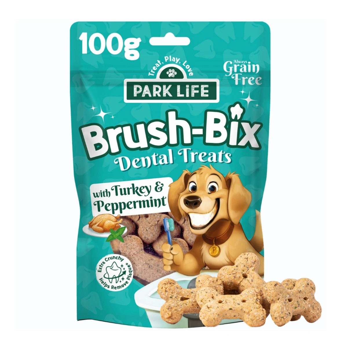 Brush Bix kalkoen en pepermunt