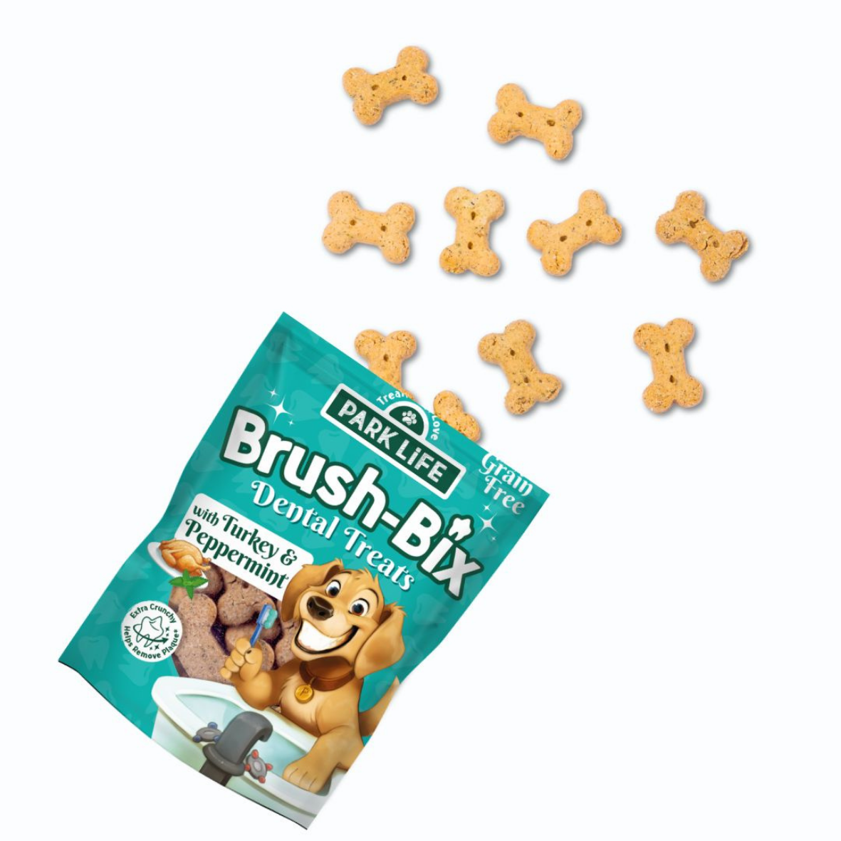 Brush Bix kalkoen en pepermunt