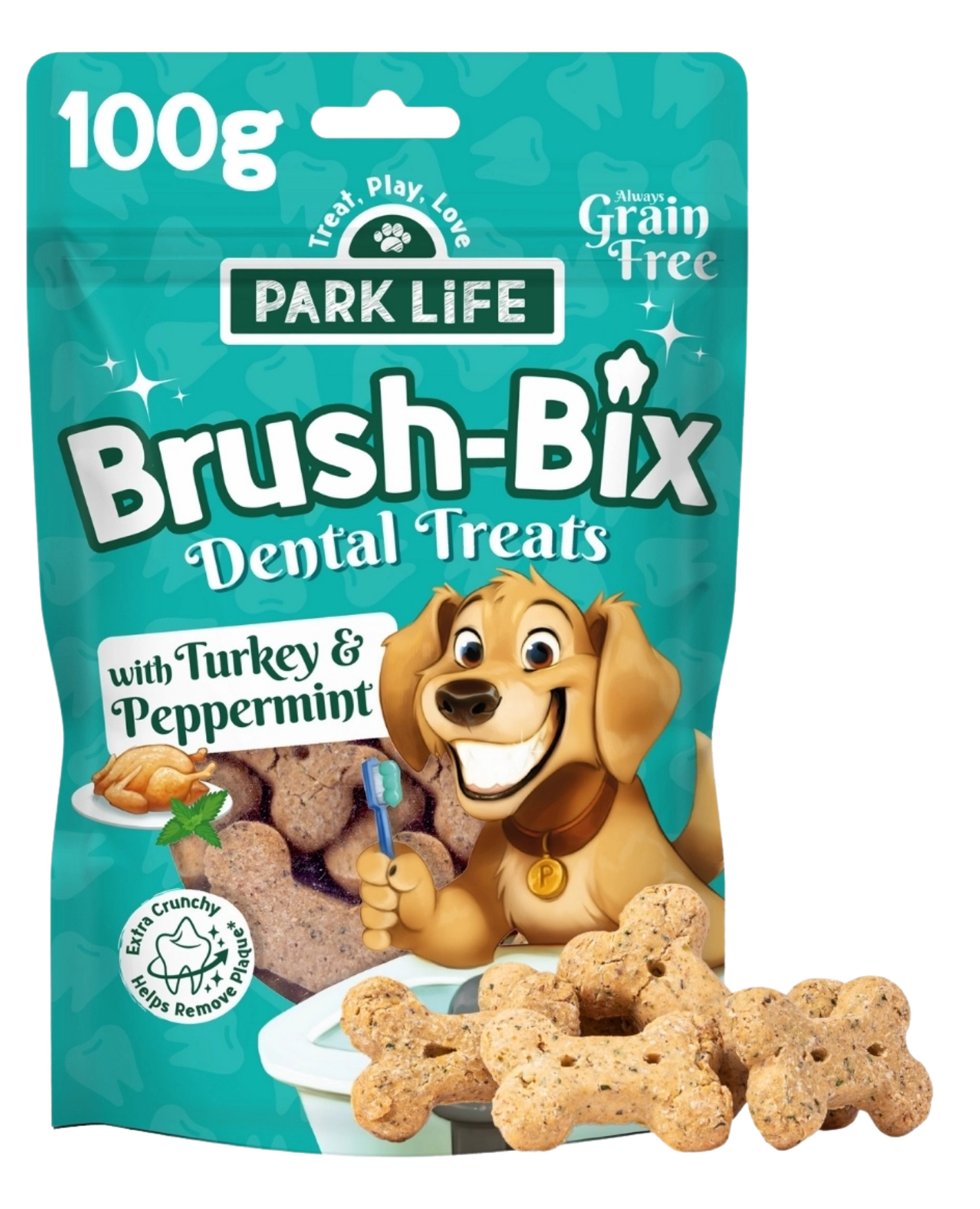 Brush Bix kalkoen en pepermunt
