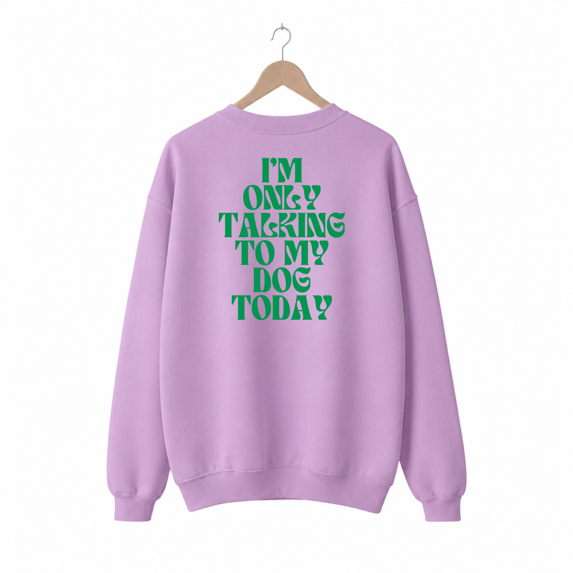 Sweater Only talking to my dog