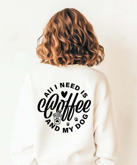 Sweater Coffee and my dog